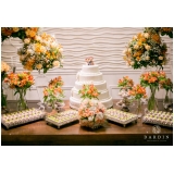 buffet de casamento com decoração preço Taboão
